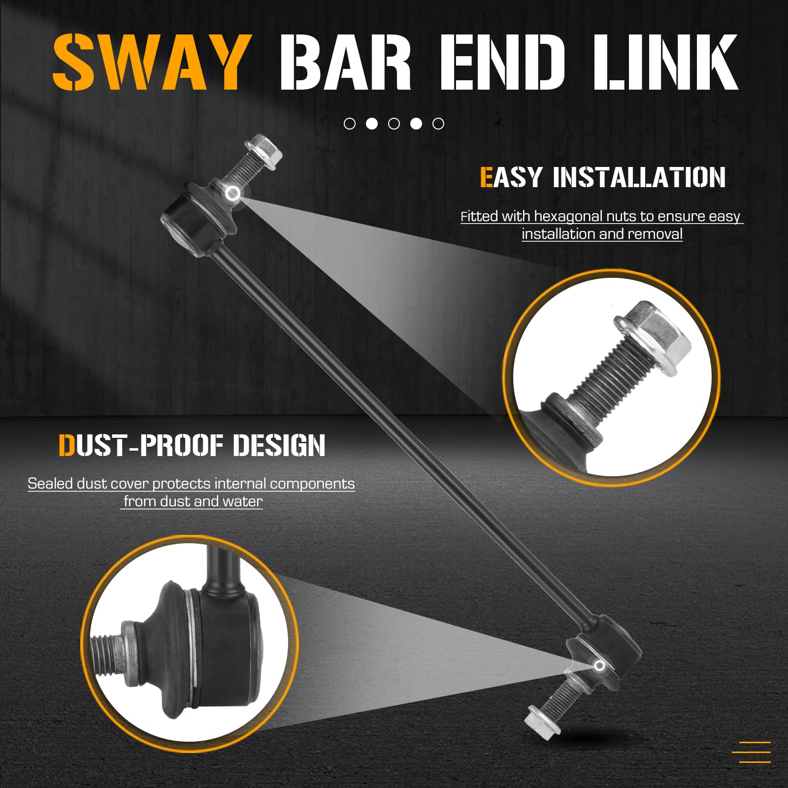 X AUTOHAUX Pair Front Stabilizer Sway Bar Links For VW Jetta Golf