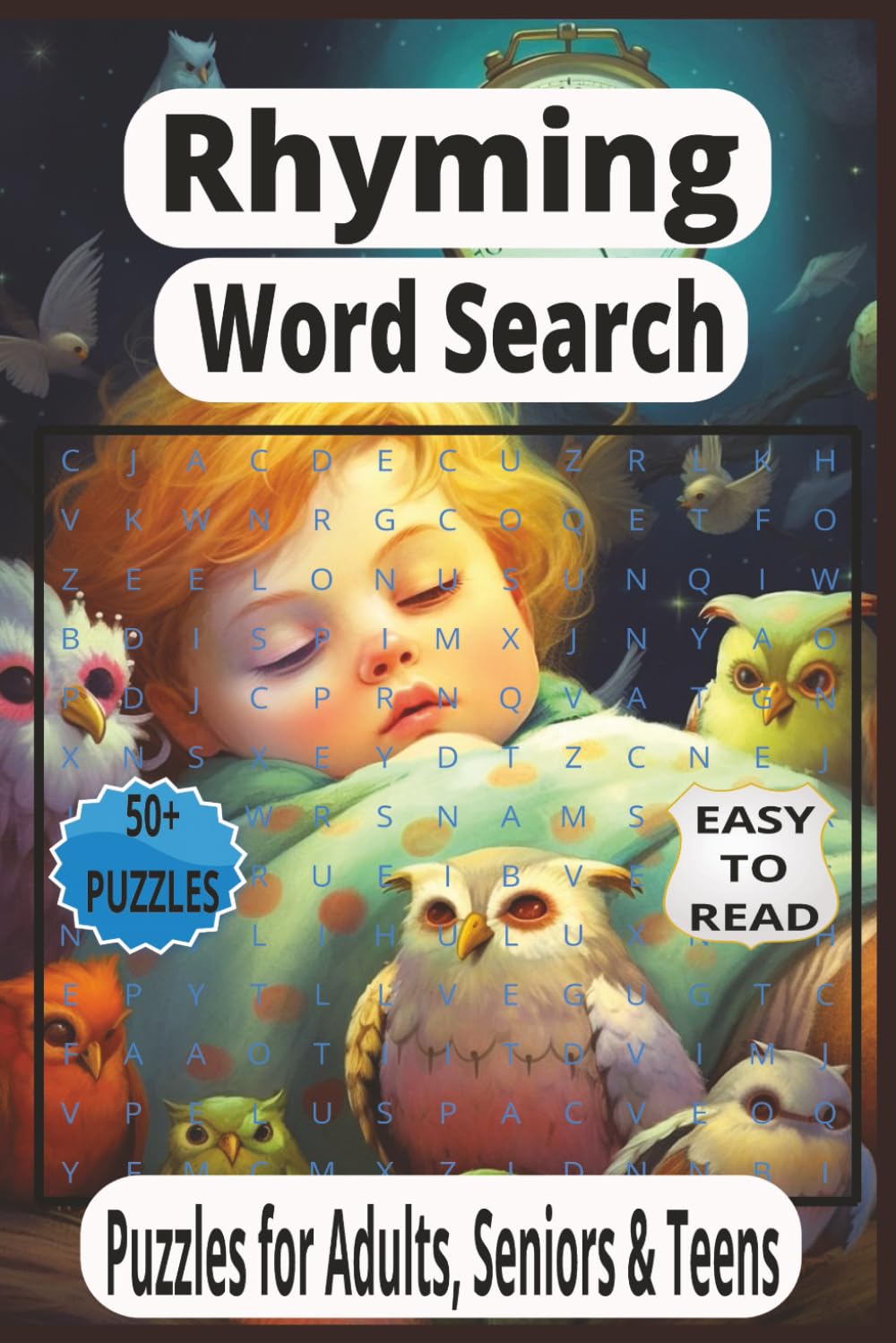 50+ Big Print Rhyming Word Searches: Fun Rhyme Challenges for Adults & Seniors