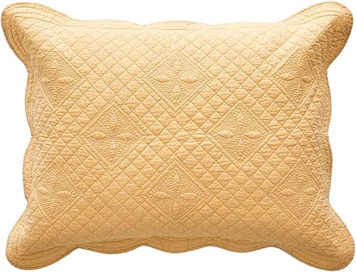 Funda de almohada Calla Angel Sage Garden acolchada y de algodón puro