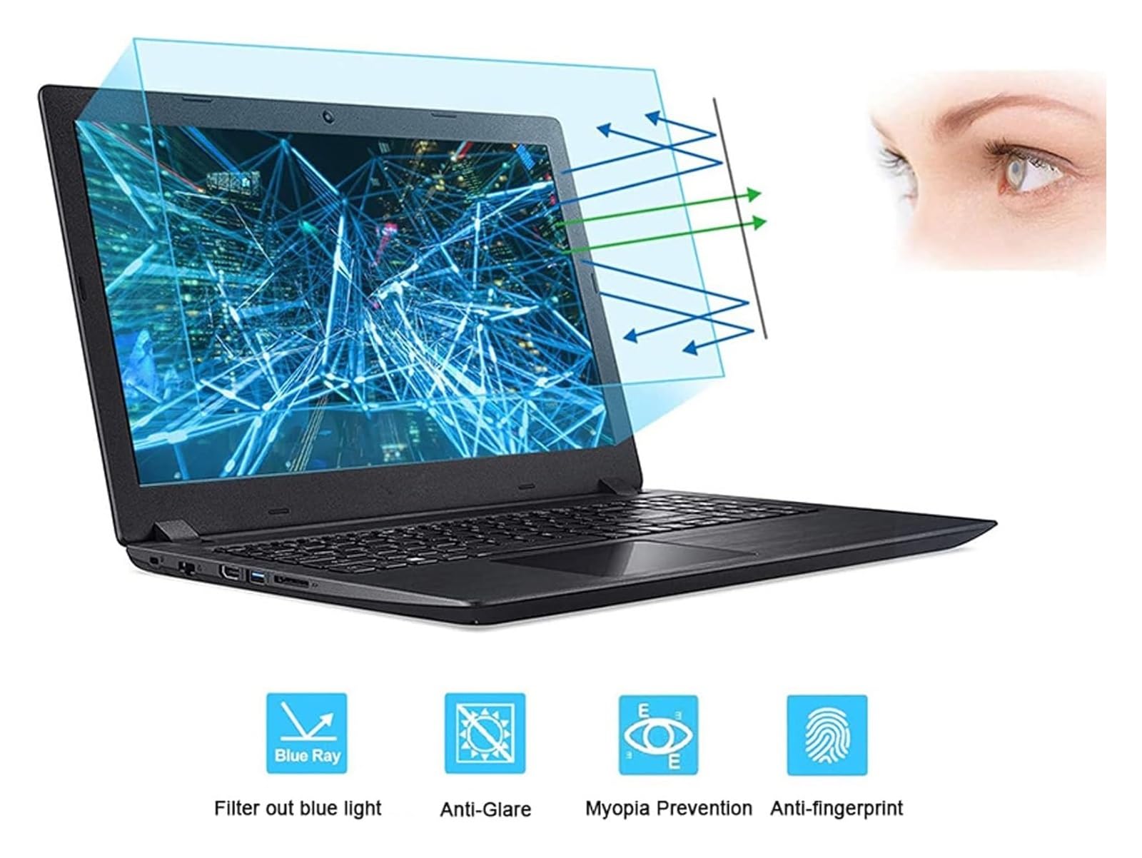 Matte Displayschutzfolien für Laptops, Mattglänzender Schoßbildschirm oder 15,6/17,3 Zoll(15.6 inch)