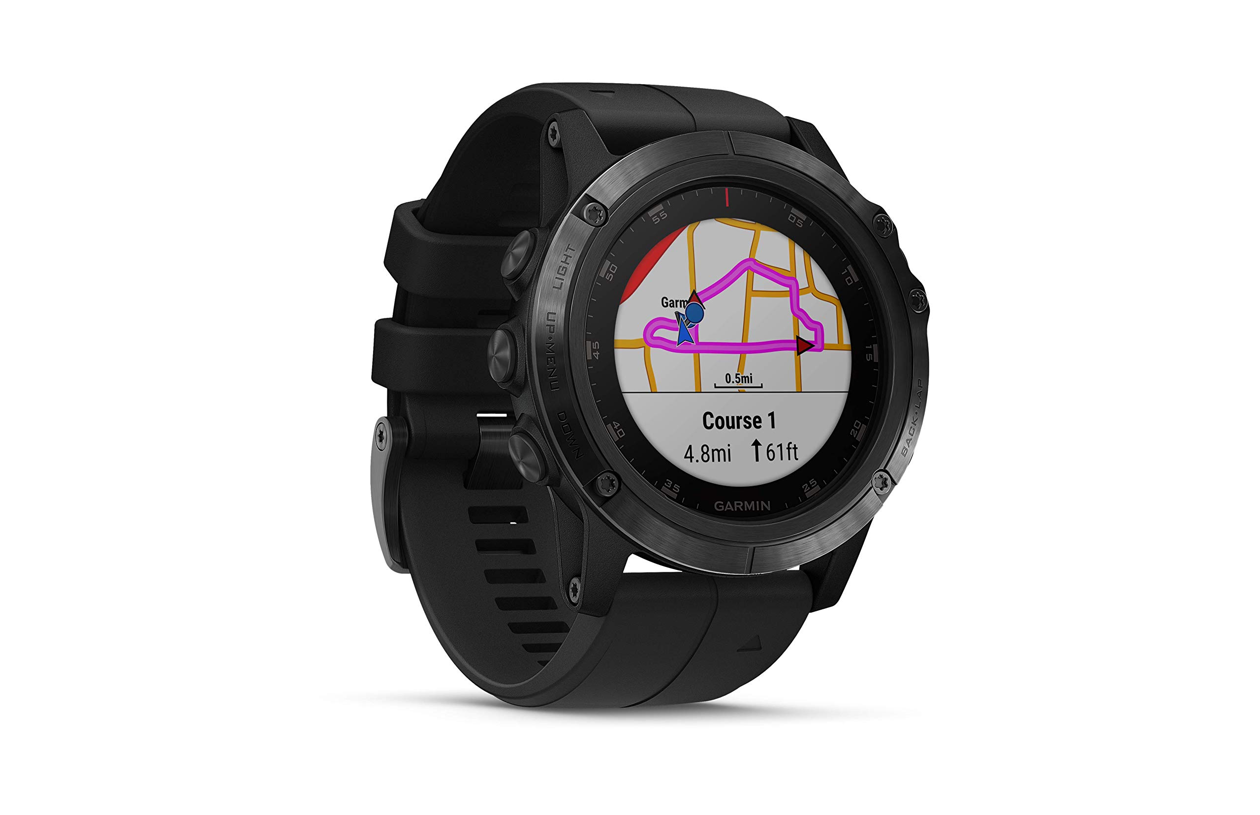 Garmin Fenix 5X Plus, Sapphire Edition, Premium GPS Smartwatch, Black With  Black Band: Smartwatches: Amazon.com.au