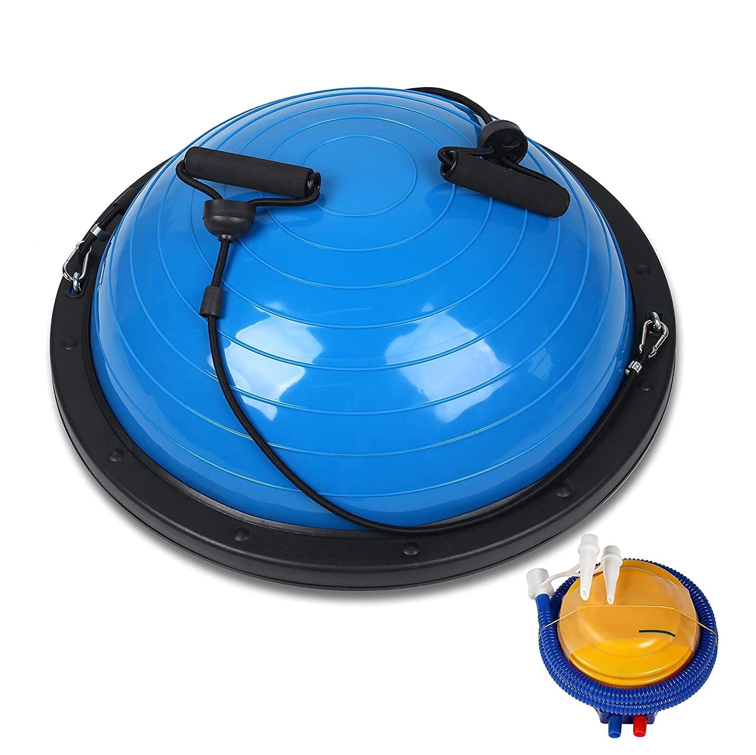 TheCriff Half Balance Ball Fitness Trainer – Yoga, Stability & Core Workout Platform with Resistance Bands & Pump for Stability Training, Strength, and Flexibility | Exercises Inflatable Yoga Ball-picture-43
