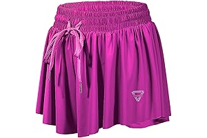 iouogongzi Quick Dry 2 in 1 Flowy Running Shorts