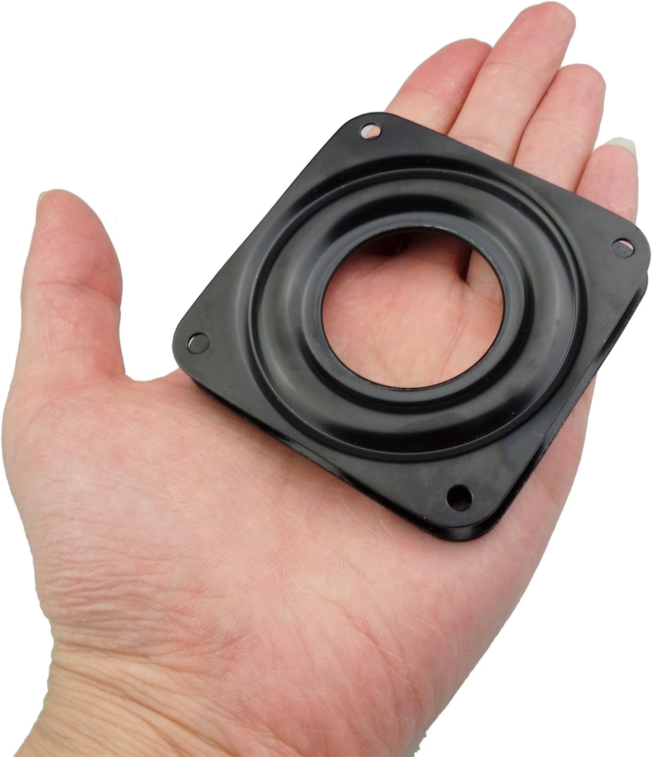 4 Pack 2.8 Inches Lazy Susan Turntable, 5/16 Inch Thick & 100 LB Capacity,Black