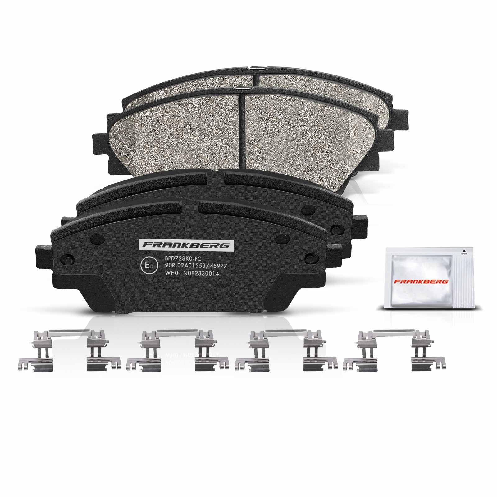 Frankberg 1 set freni incl. 2 dischi freno + 4 pastiglie freno anteriori | BJT233251A, B45G33251A; Compatibile con: 3° Battaglione di Fanteria, CX-3 DK, 3 Salone BM BN
