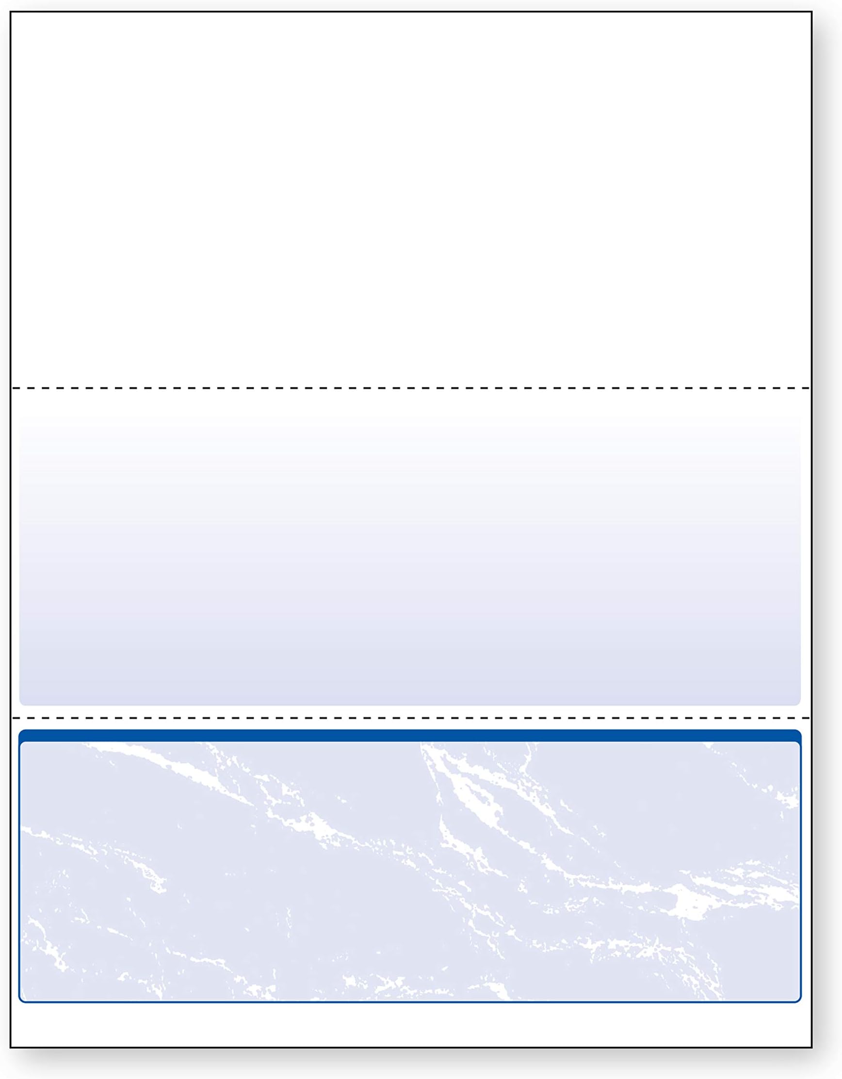 DocuGard Standard Blue Marble Bottom Check, 24 Pound, 8.5 x 11 Inches, 500 Sheets (04517)