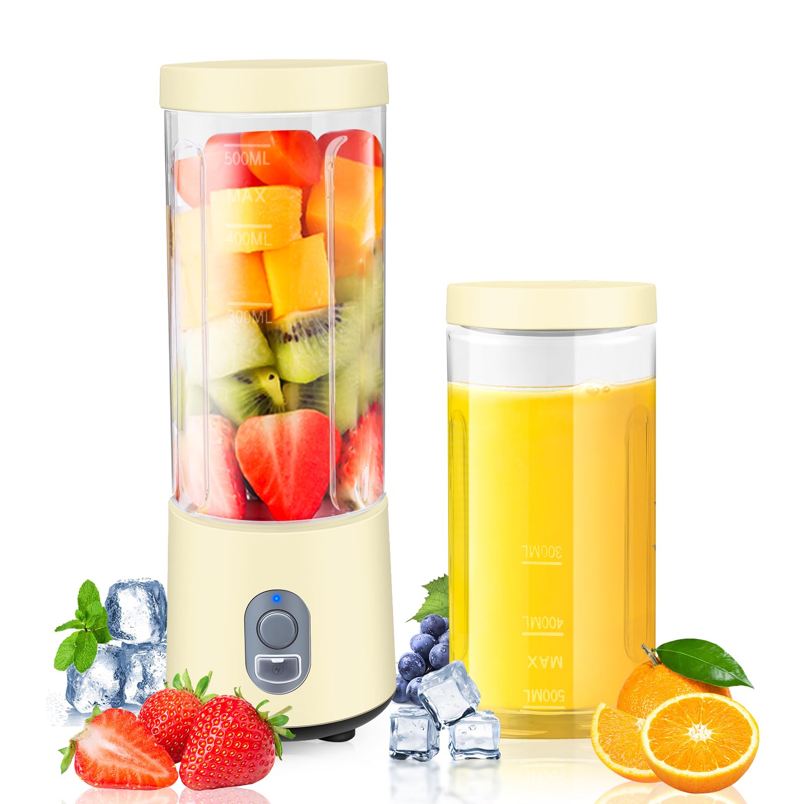 Amazon | ジューサー ミキサー 【2024最新アップグレード】小型