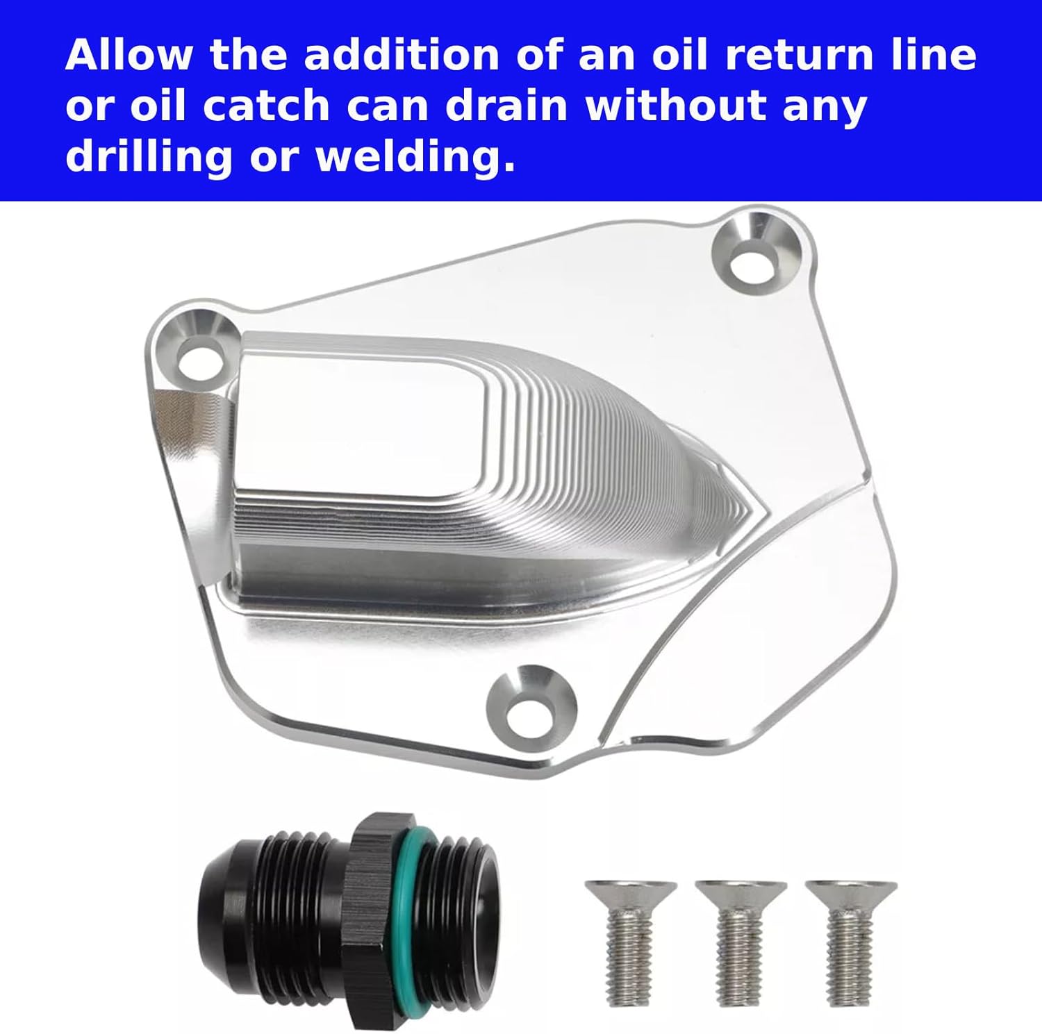For K Series K20 K24 Timing Chain Tensioner Oil Return Plate Cover Drain Sidewinder Kit Replacement 2002-2011