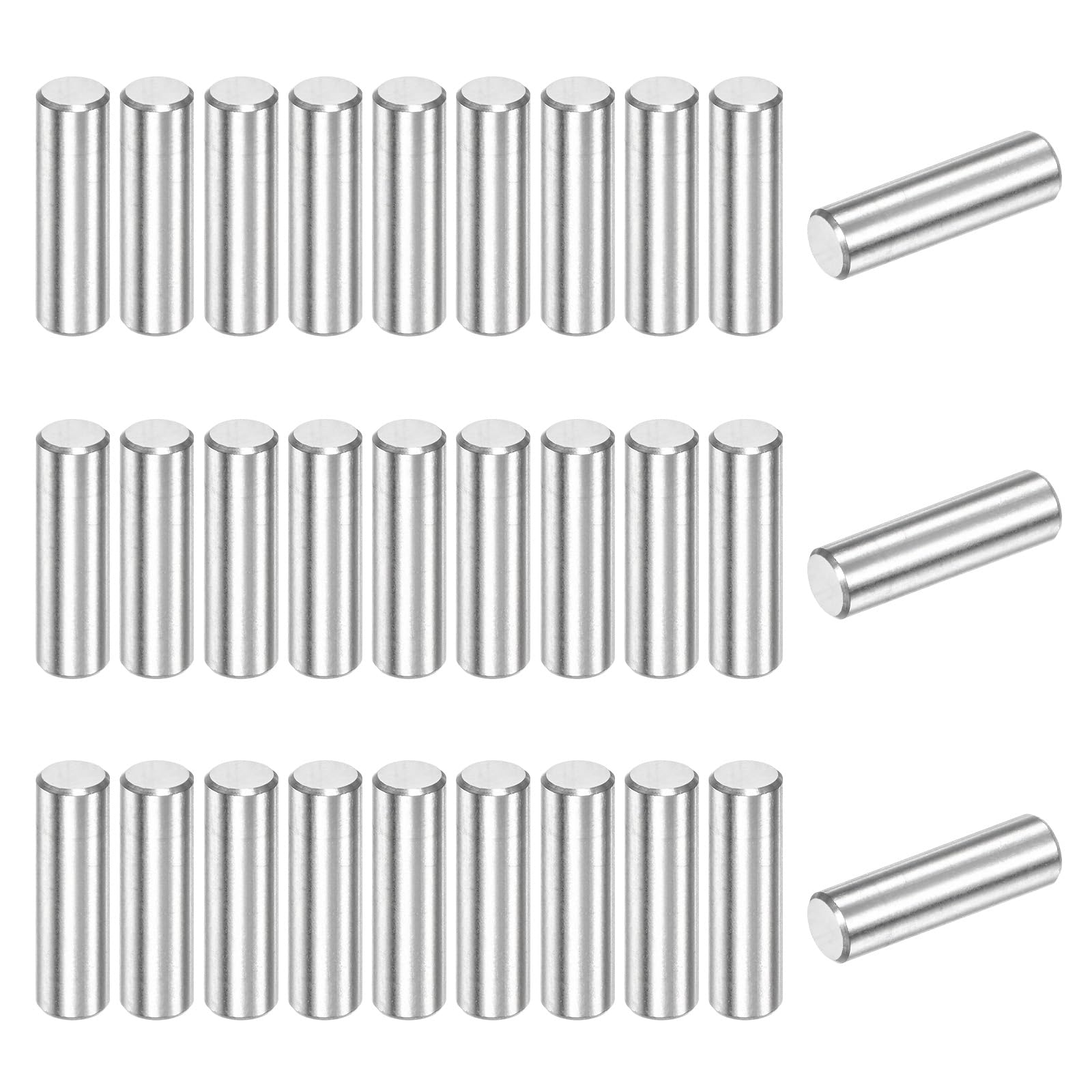 M METERXITY 40-Pack 4 x 14 mm Dowel Pin, 316 Stainless Steel Support Pin Fastener Elements for Metal Devices/Wooden Projects