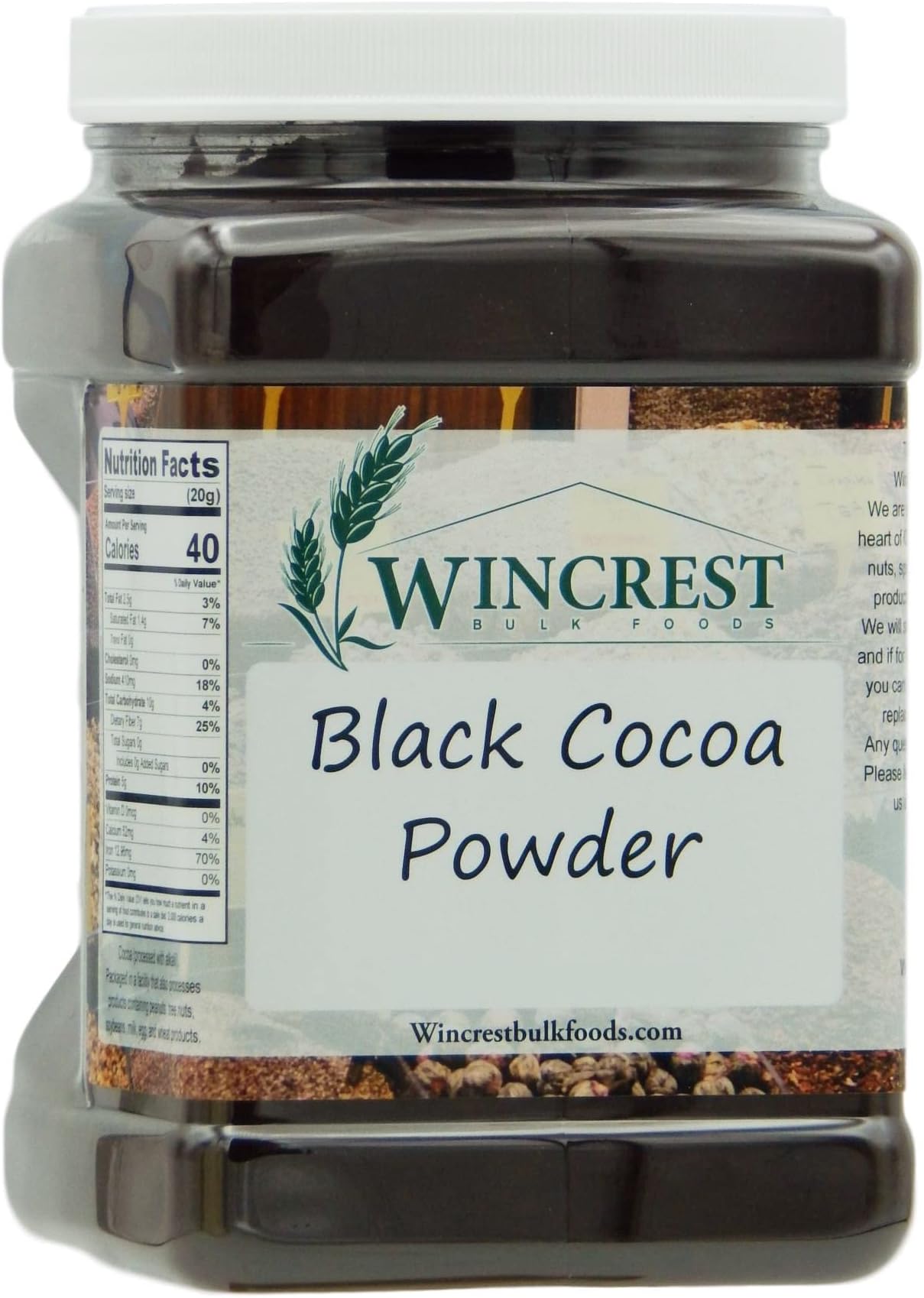 Black Cocoa Powder - 5 Lb Economy Size Tub