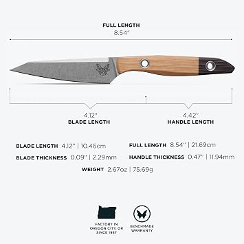 Benchmade True Paring Knife Kitchen Knife, CPM-154 Steel Blade (4045-02)