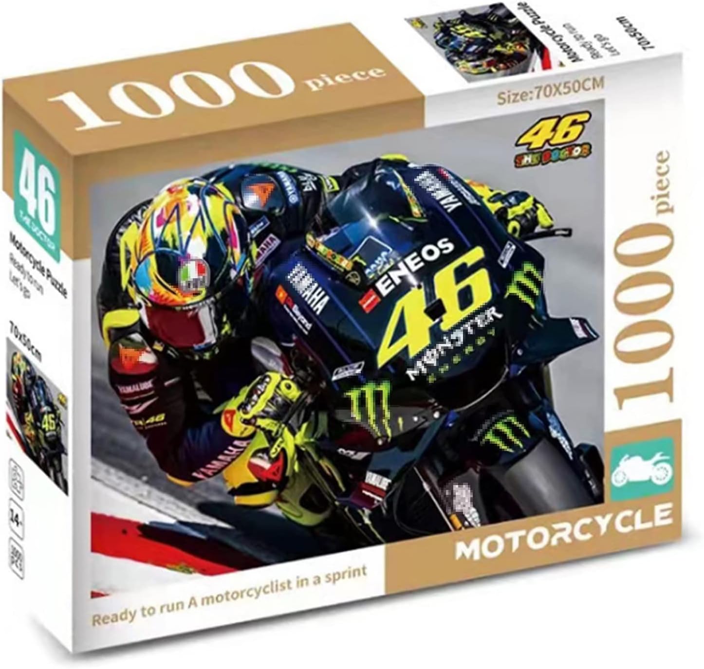 Puzzles for Adults 1000 Piece Puzzles for Adults VR46 Valentino Rossi MotoGP Jigsaw Puzzle Game Toys Gift