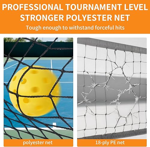 Miniatura 3 de Red de pickleball pequeña de 6 pies para exteriores, red de práctica para interiores y exteriores, equipo de ayuda para entrenamiento