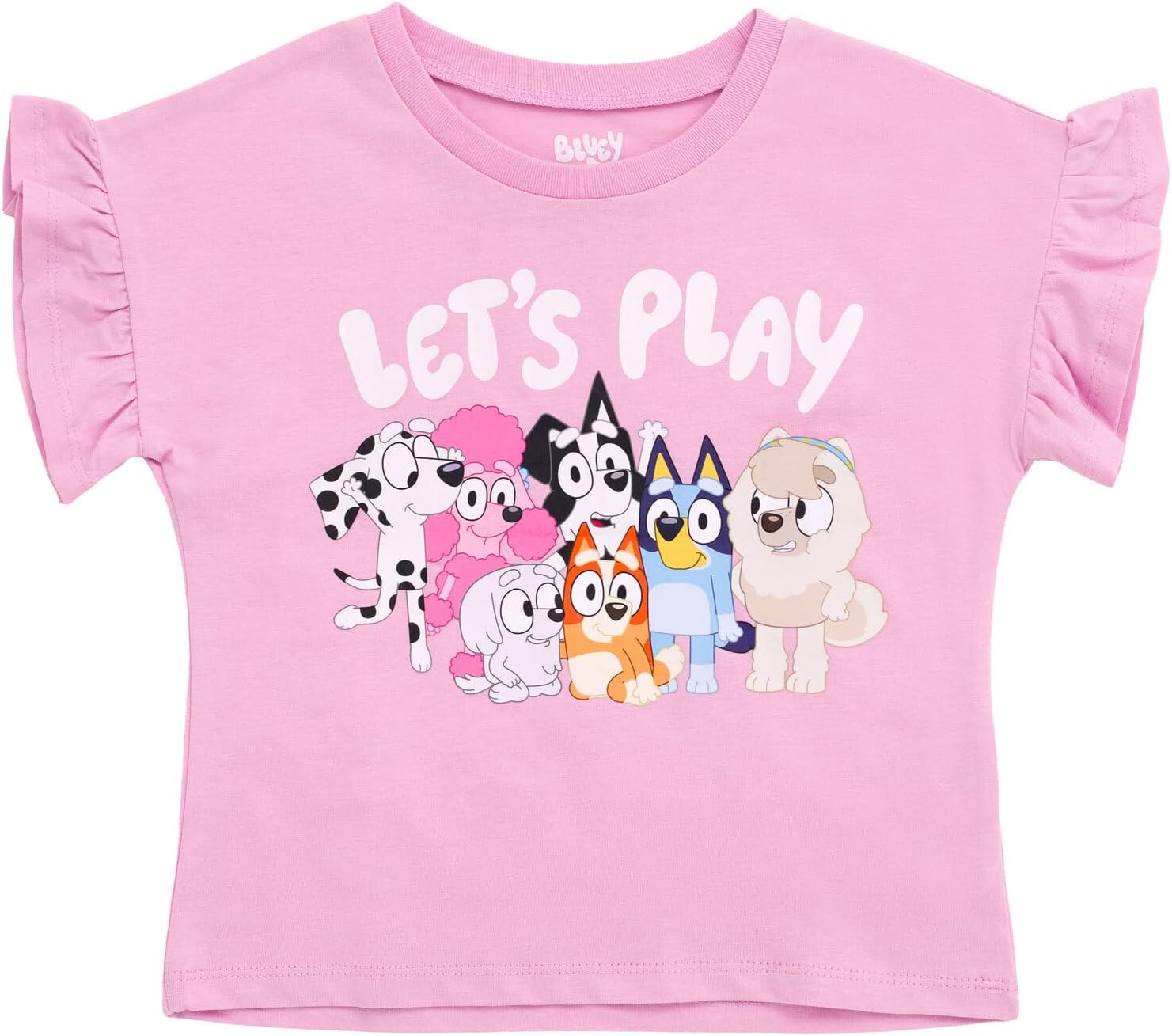 Bluey Girls T-Shirt and Ribbed Flare Leggings Outfit Set Toddler to Big Kid Sizes (2T - 10-12) - Image 3