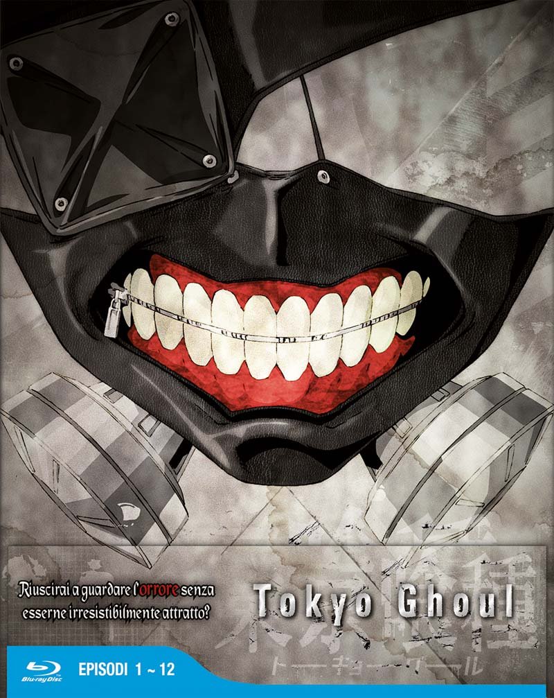 Tokyo Ghoul Temporada 1 en Blu-ray Box 3 con los episodios 01 a 12