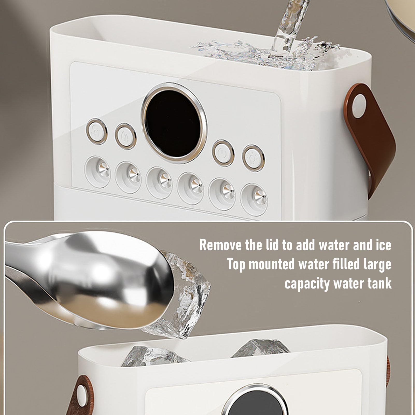 Asixxsix Ventilatore Nebulizzante, Umidificatore con Ventola di Raffreddamento con Rotazione a 360 Gradi con 6 Ugelli Spray e Telecomando, sistemas di Raffreddamento a Doppia Ventola