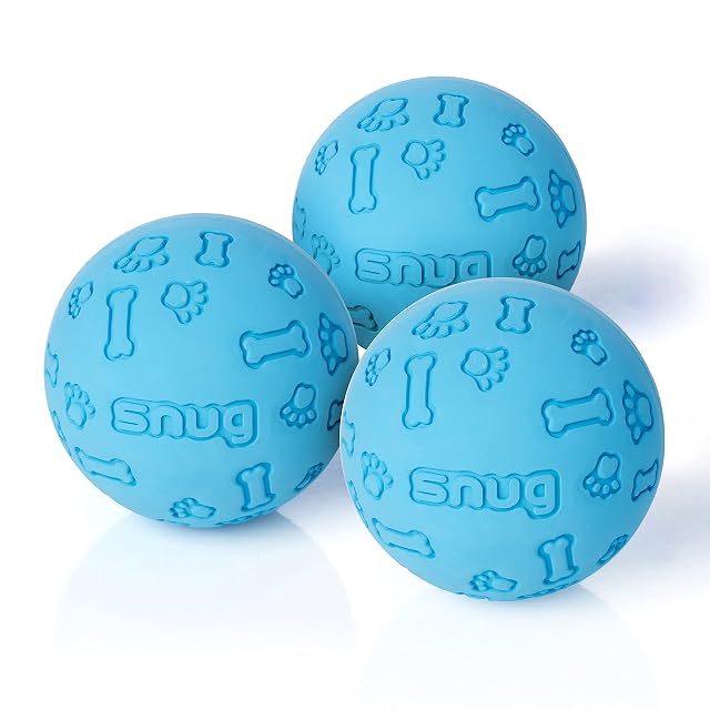 Snug Pelotas de Goma para Perros pequeños y medianos, tamaño de Pelota de Tenis