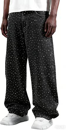 YOSUWOAI Pantalon Rééducation Homme Ouverture Latérale - Pantalon Sport Baggy Confortable Boutons Pression
