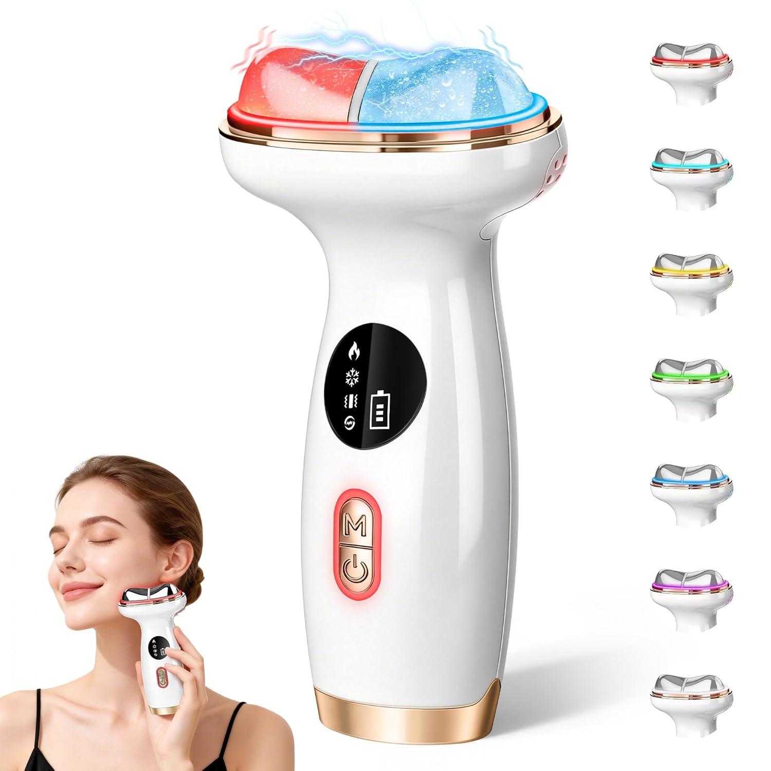 Uimoky Facial Cleansing Brush, 3-in-1 Electric Silicone Face Scrubber, Vibrating Massager, IPX7 Waterproof, USB Rechargeble Pore Brush for Deep Cleanning, Blackhead Remover, Exfoliating (Purple) 85g