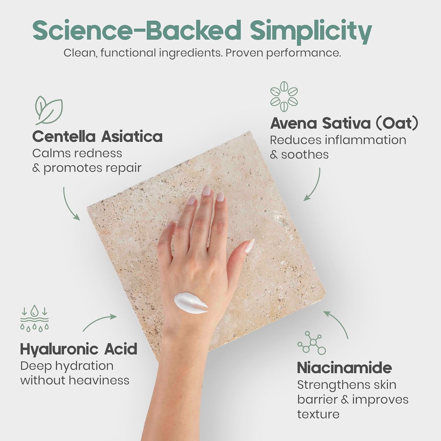 IKI Ryo Emulsion Face Gel Moisturizer Cream - Lightweight Face Lotion with Hyaluronic Acid, Niacinamide & Centella Asiatica - Hydrates, Soothes & Supports Barrier - For Sensitive & Acne-Prone Skin - Image 5