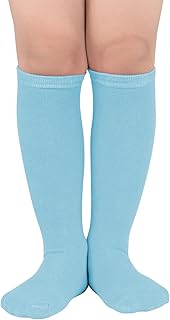Toddler Kids Youth Soccer Socks-Long Knee High Socks for Boys Girls Baseball Softball Football 1-12 years