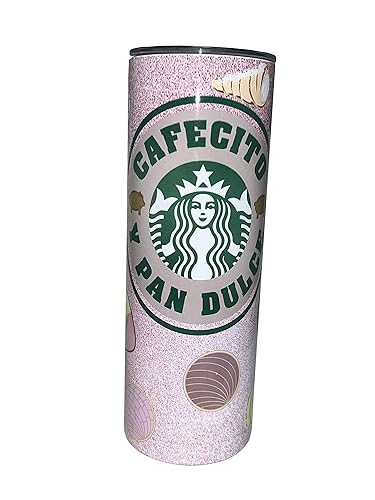Miniatura 2 de Cafecito y Pan Dulce - Stainless Steel Tumbler - Handmade Cafecito - 20oz Straight Skinny Tumbler (20oz)