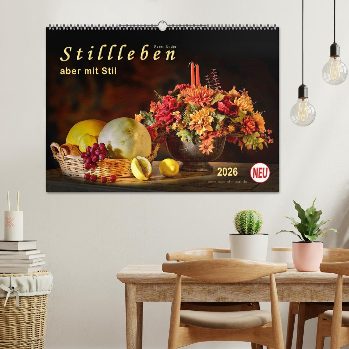 Stillleben - aber mit Stil (Wandkalender 2026 DIN A2 quer), CALVENDO Monatskalender: Fotografische Stillleben in ästhetischen Bildern. (CALVENDO Kunst)