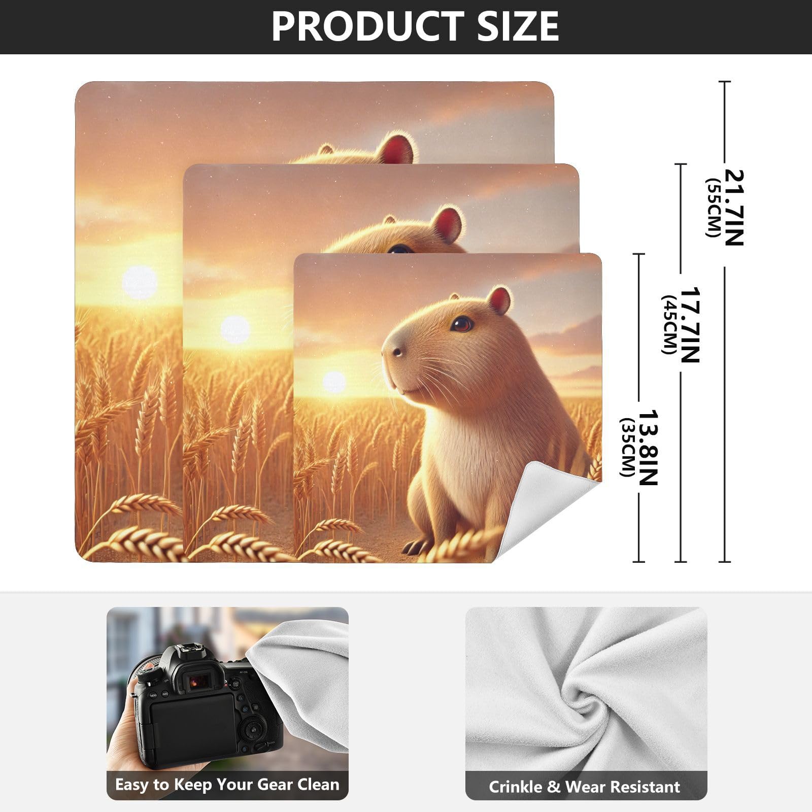 Capybara Sunset Camera Lens Wrap 21.7