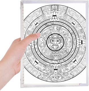 Caderno com estampa abstrata de faraó do Egito Antigo Diário de folhas soltas Recarregável Diário Papelaria