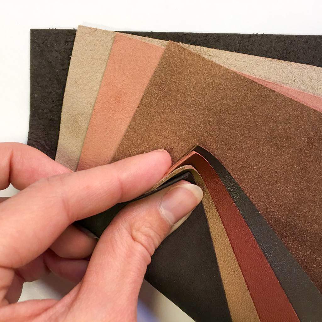 Amazon.com: 4 Brown Scrap Leather Pieces Leather Sheets for