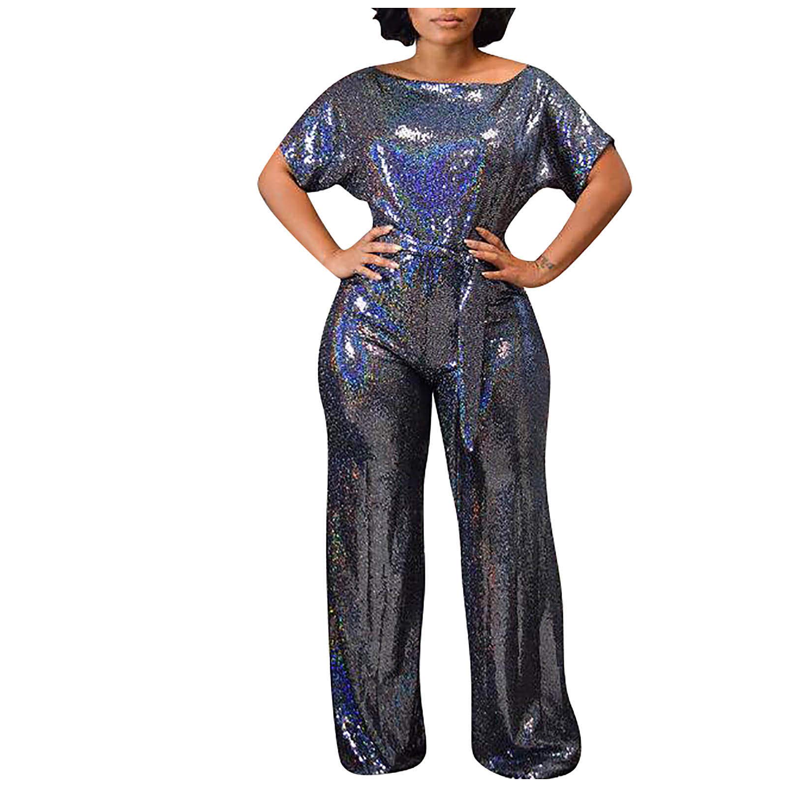 ADMAY Monopiezas y Peleles Jumpsuit de Mujer 2023 Casual Vestido de Banquetes de Mujer Elegante Mono Colorido con Hombros Descubiertos Monos Elegante de Invierno