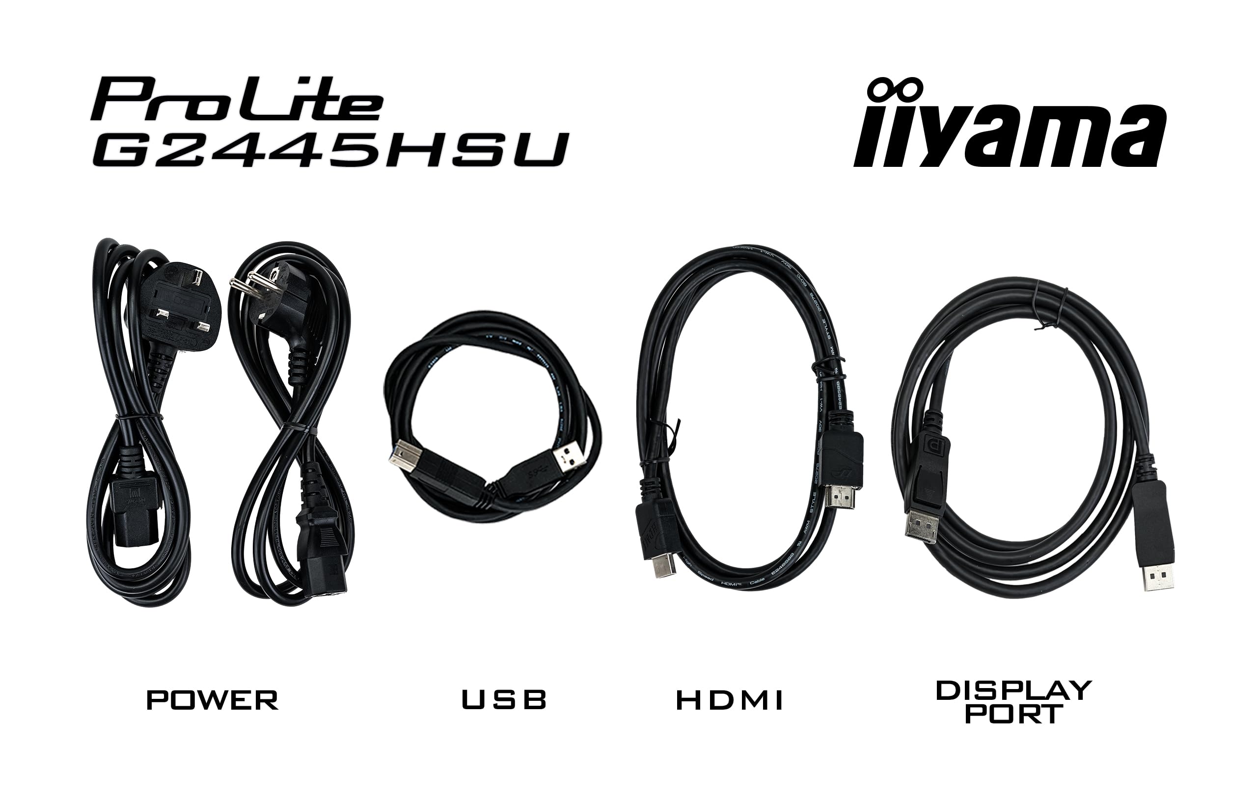 iiyama G-Master Black Hawk G2441HSU-B1 Écran 23.8" IPS 1920x1080@144Hz 1ms 350cd 1500:1 Haut-parleurs HDMI/DP/USB HUB (2x2.0) Black Tuner PC Gamer