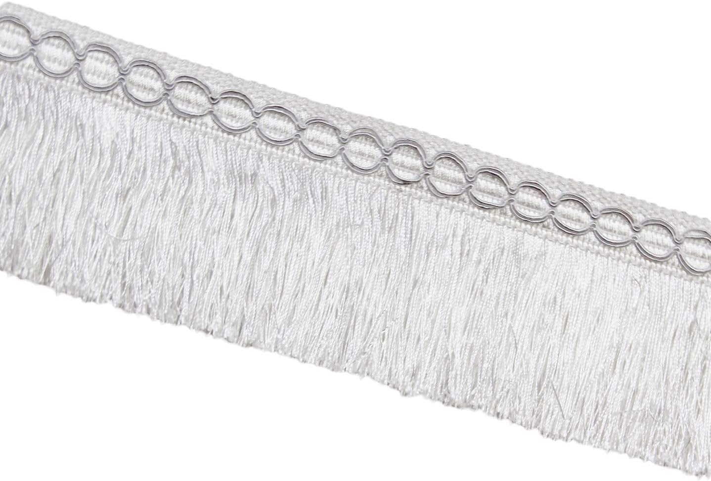 BEL AVENIR Brush Fringe Trim Basic Trim Collection 6.5 Yard x 3.54 Inches (Green)
