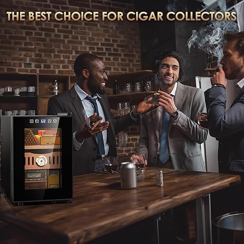 Miniatura 6 de Mojgar Gabinete eléctrico de 100 unidades, 2 capas de refrigeración y calefacción, gabinete de control de temperatura con estantes de madera de