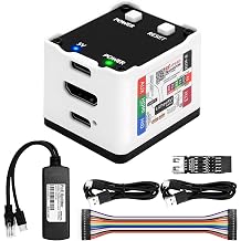 Sipeed NanoKVM Full, RISC-V IP KVM with OLED Display Button Indicator, ATX Power Control, 5V Remote Wake-On-LAN, Dual Serial Ports HDMI USB 100M Network, for Remote Server Management BIOS Setup, White