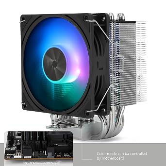Thermalright Assassin X 90 SE ARGB CPU Air Cooler, 2200RPM Speed,92mm PWM Quiet ARGB Fan CPU Cooler, 118mm High,for AM4/AM5/Intel lga1700/1851/1150/1151/1200, CPU PC Cooling