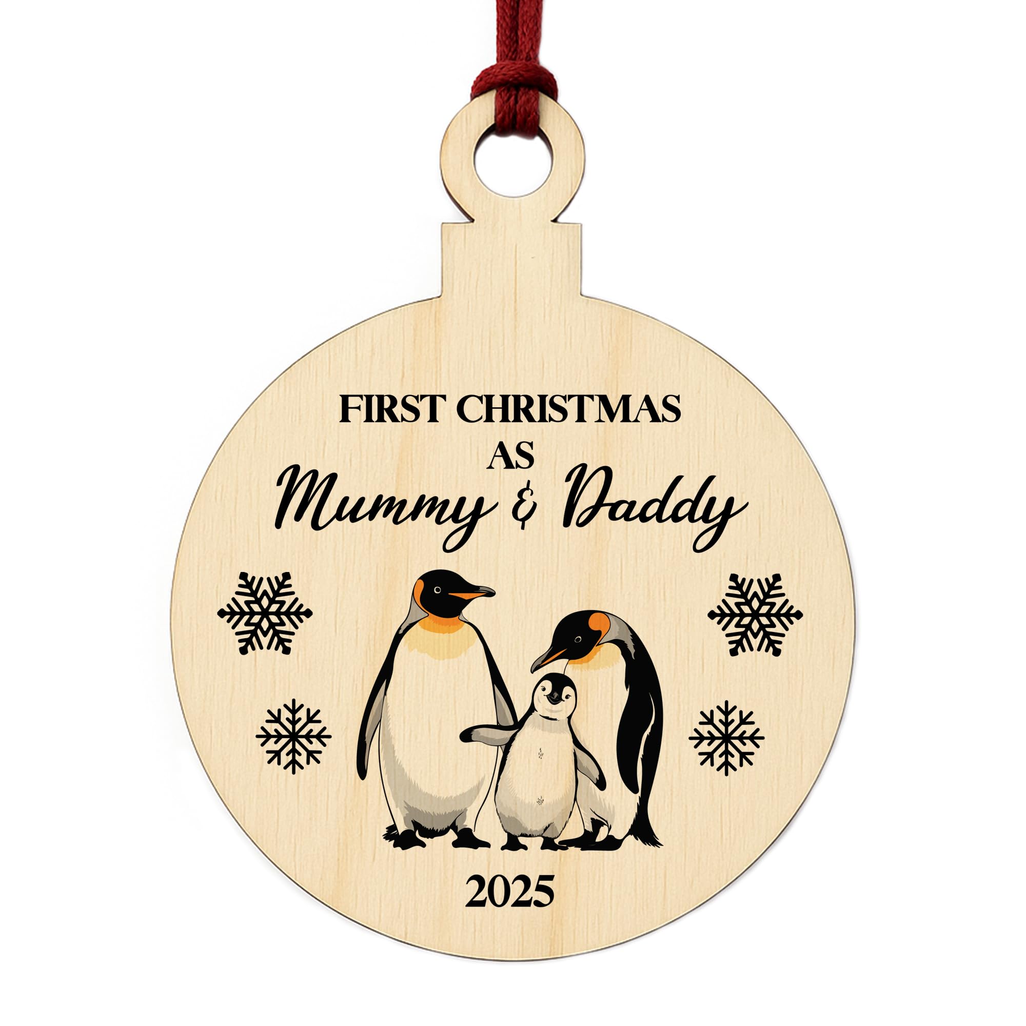 Red Ocean First Christmas As My Mummy And Daddy Personalised Bauble From Baby Girl Baby Boy Christmas For Mummy Daddy Keepsake