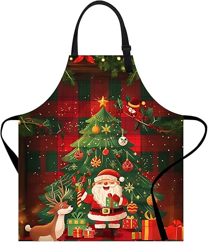 Delantal de cocina para el hogar, cocina, horneado, jardinería, para mujeres y hombres, con bolsillos, delantal impermeable, 32 x 28 pulgadas