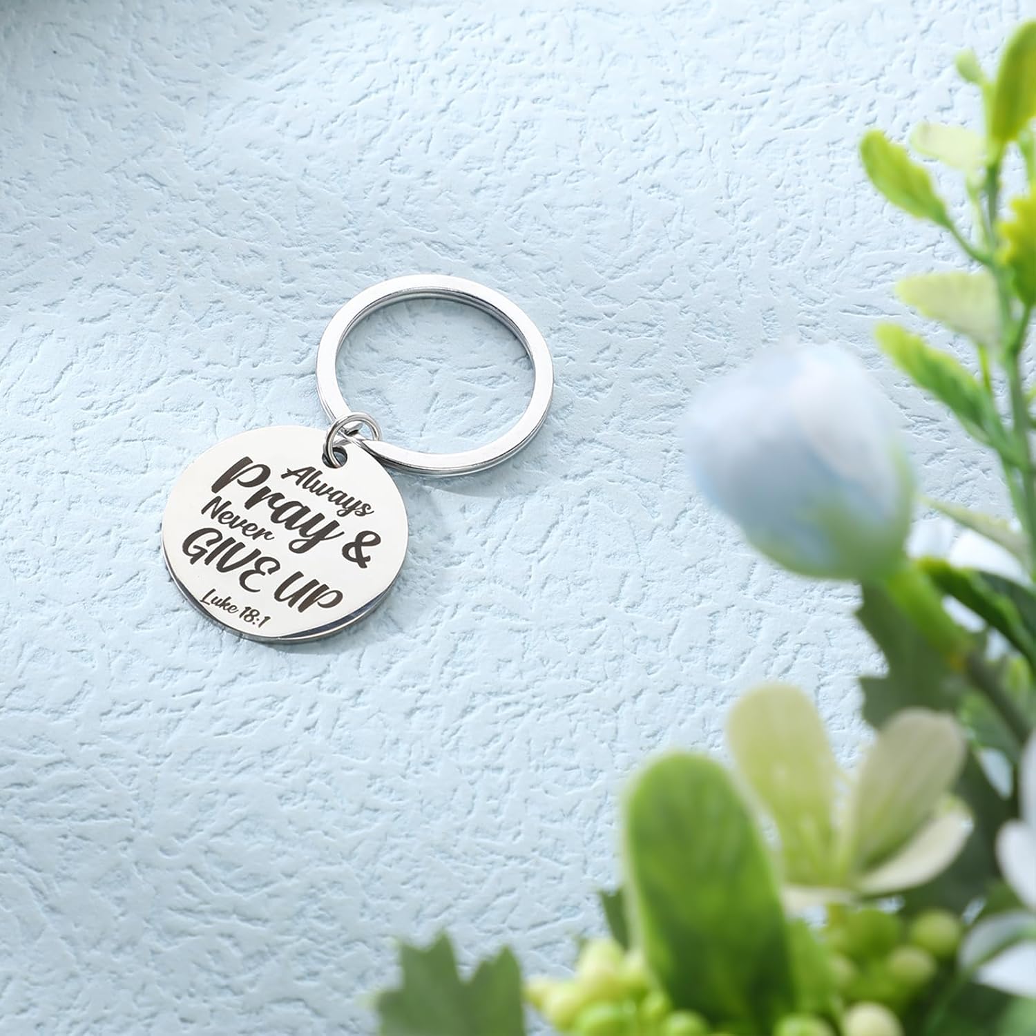 Inbagi 18 Pcs Christian Gift Keychain Bulk Bible Verse Key Chains Religious Quotes Keyring for Teacher Coworker Employee Cna Week Women Men Thank You Gifts - Image 3