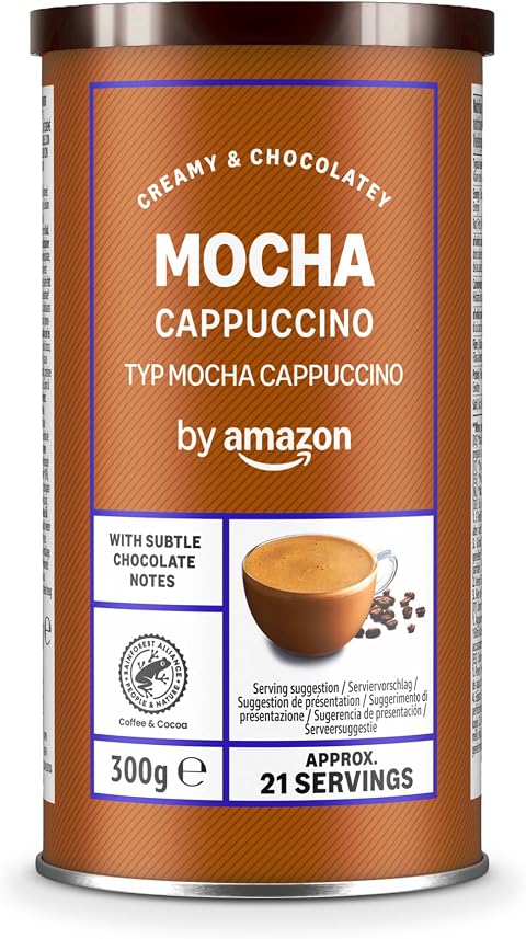 by Amazon Instant Choco Cappuccino, Dark Roast, 300g