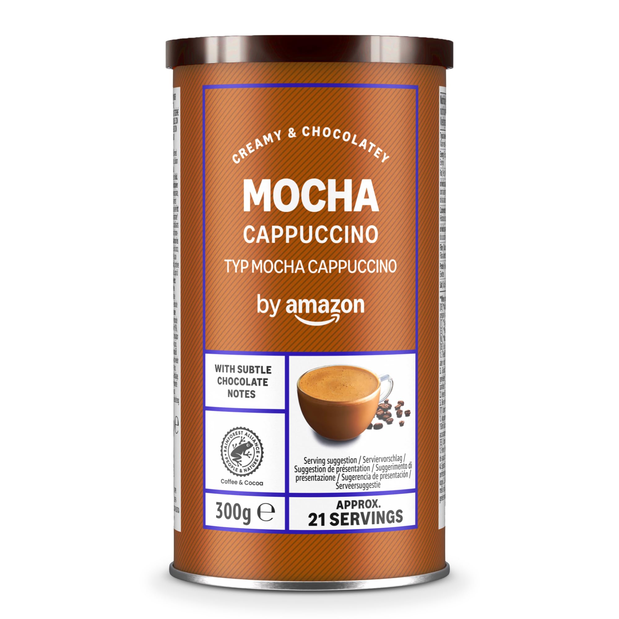 by Amazon Instant Choco Cappuccino, Dark Roast, 300g