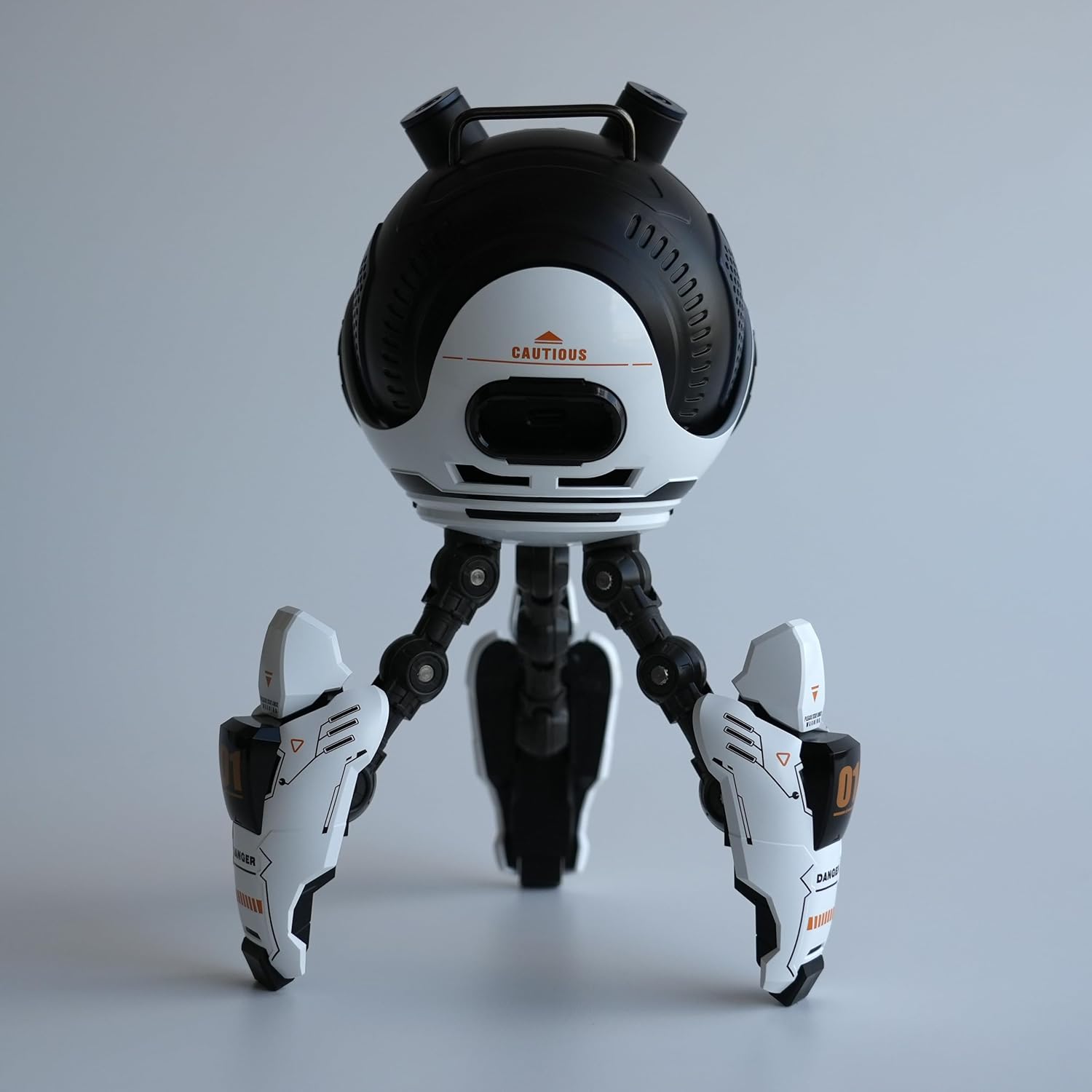 Black ROBO — Magnetic Ferrofluid Art Desktoy with Mecha Stand | Dances to Music from Speakers, Phones