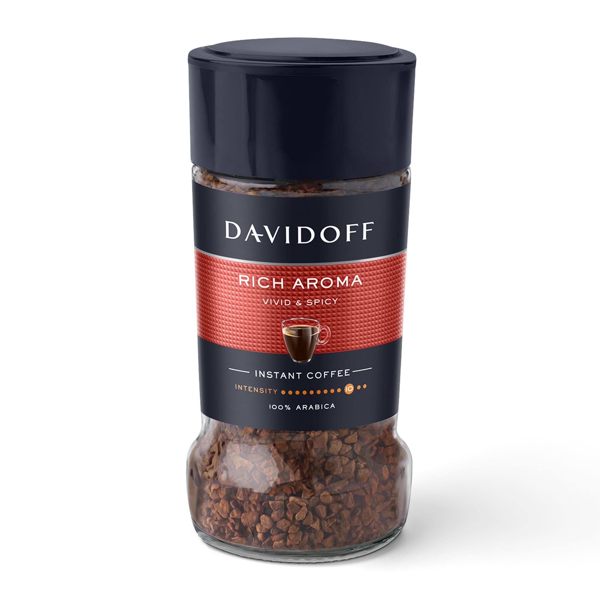 Davidoff Coffee Rich Aroma, 45g | 100% Arabica Beans | 10/12 Intensity | Granules, Glass Bottle | 45g-image-35