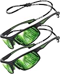 Sports Sunglasses for Mens Women Polarized Lens Wrap Around UV Protection for Fishing Night Driving Glasses