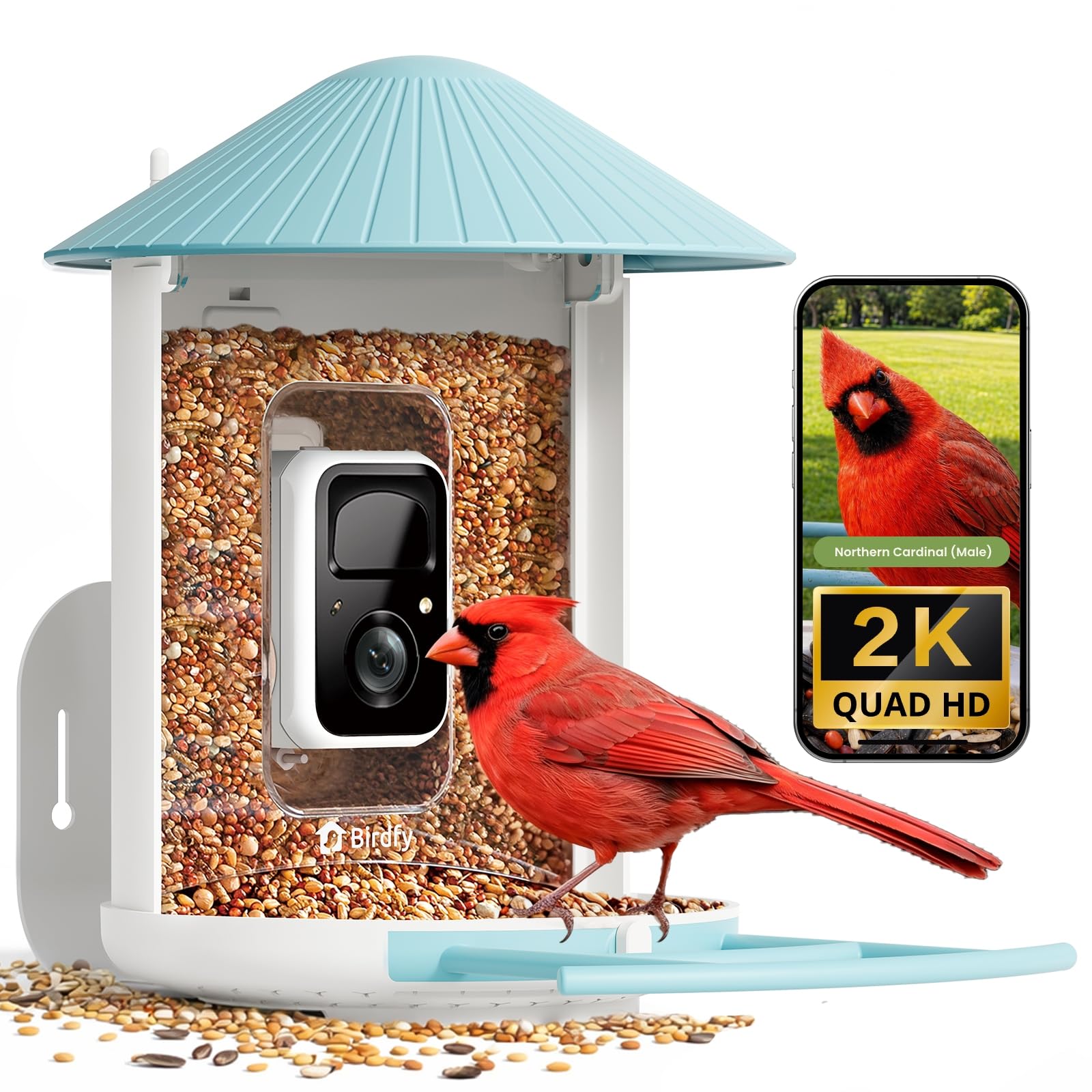 NETVUE by Birdfy Smart Bird Feeder with 2K AI Camera