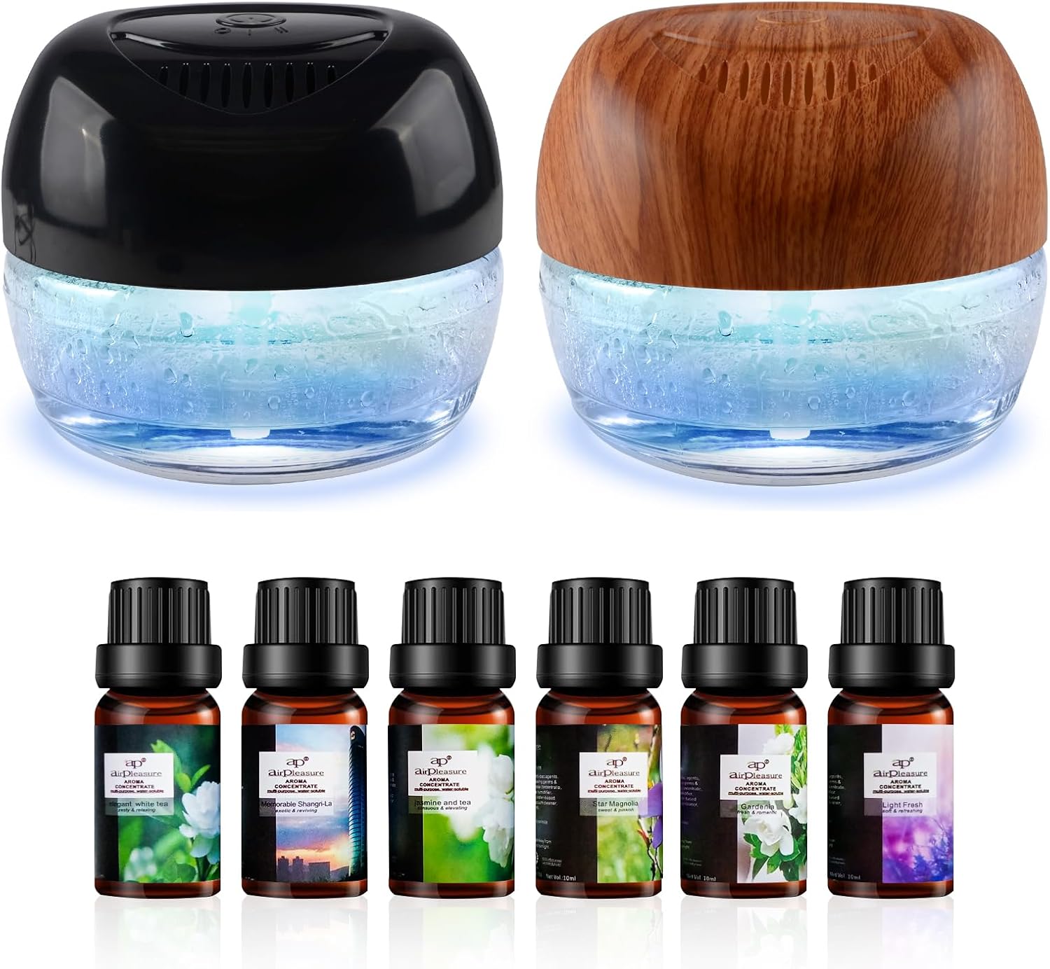 2 Units of Water-Based Air Purifier - Plus a Set of Fragrance Essential Oils