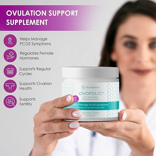 Miniatura 2 de Suplemento de SOP para mujeres, aumenta la fertilidad, el equilibrio hormonal y el apoyo del SOP - Mio-inositol, D-Chiro Inositol, folato activo -
