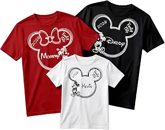 Personalized Family Matching Shirts for Vacation and Group Trips