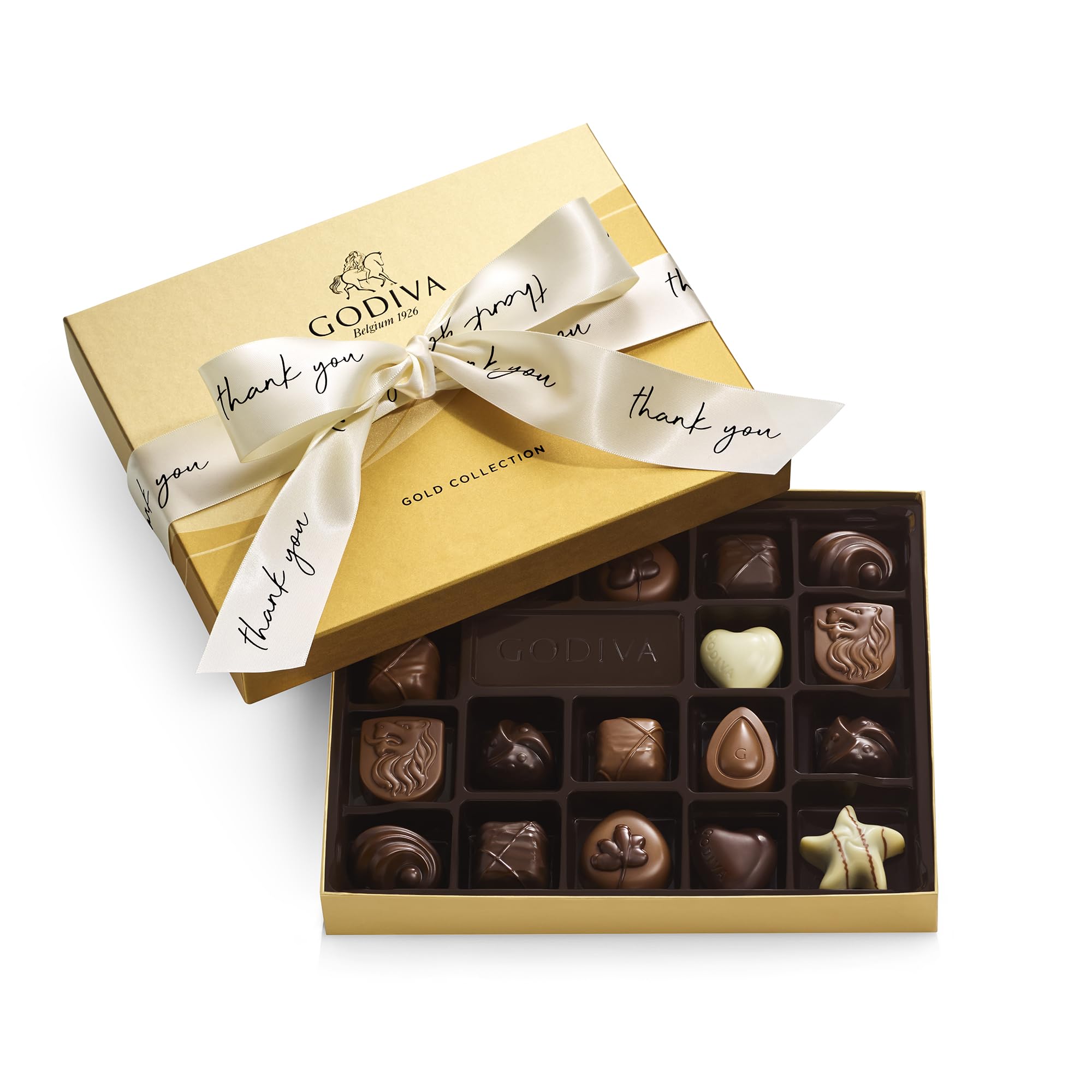 Amazon.com : Godiva Chocolatier Thank You Ribbon 18-Piece Assorted