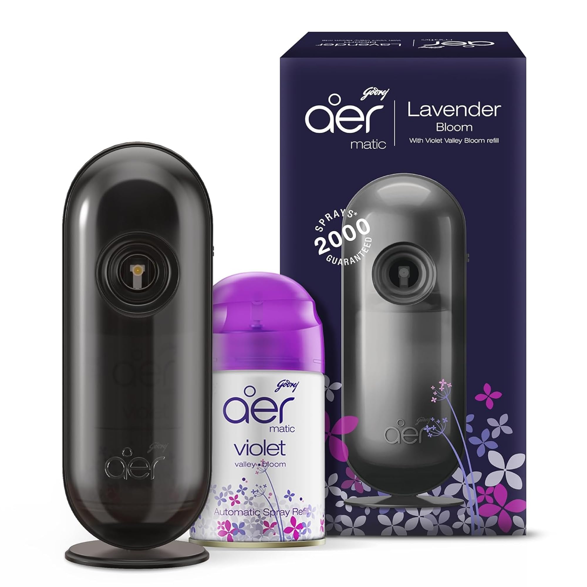Godrej aer Matic Kit (Machine + Refill) - Automatic Room Fresheners with Flexi Control Spray | Lavender Bloom | 2000 Sprays Guaranteed | Lasts up to 60 days (210ml)-picture-29